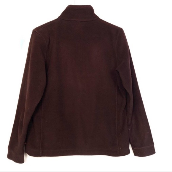 Woolrich Mulberry Full Zip Fleece Jacket Burgundy Women's Size Small - Picture 5 of 6